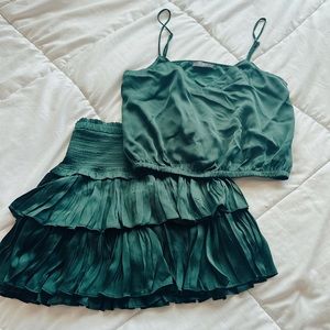 green Reset by jane skirt size small